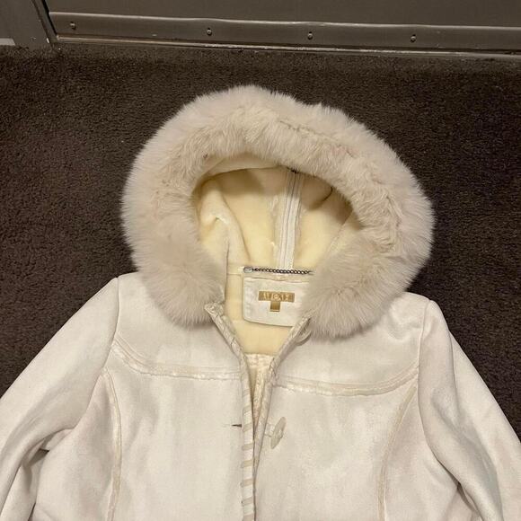 Y2K Wilson’s Leather Fur Hooded Maxi Length Coat - Picture 7 of 8